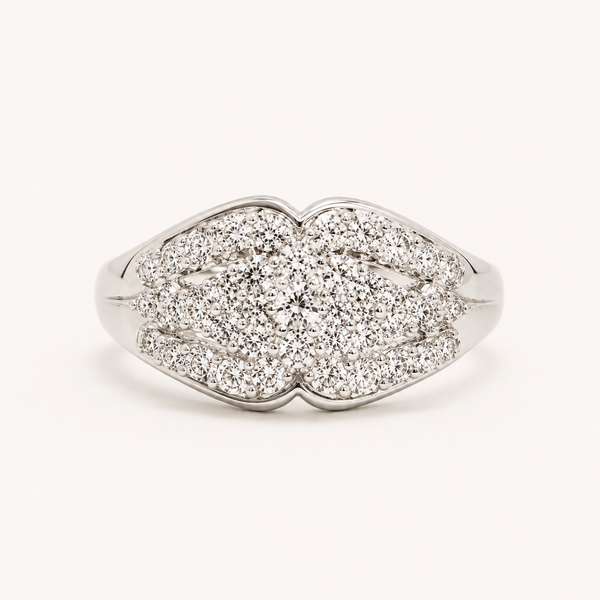 Aurielle Pavé Cluster Ring