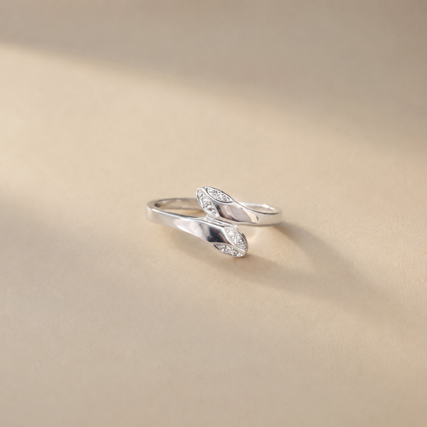 Luna Twist CZ Ring