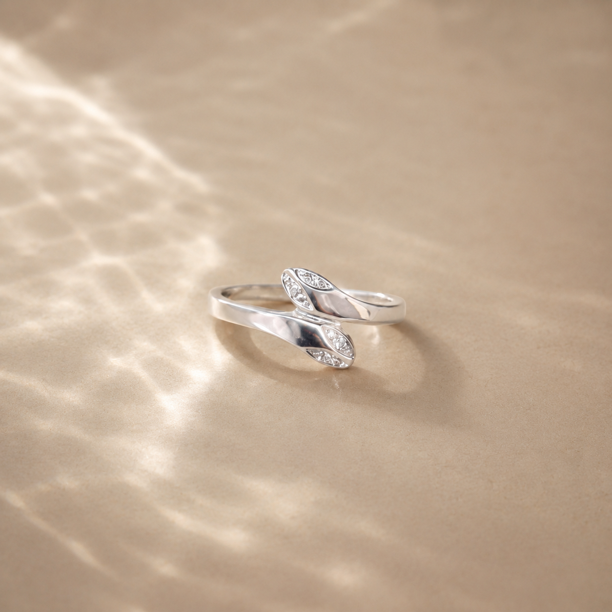 Luna Twist CZ Ring