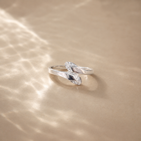 Luna Twist CZ Ring