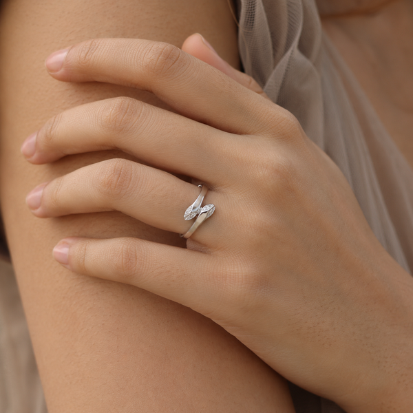 Luna Twist CZ Ring