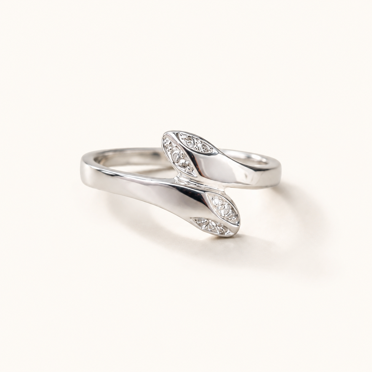 Luna Twist CZ Ring