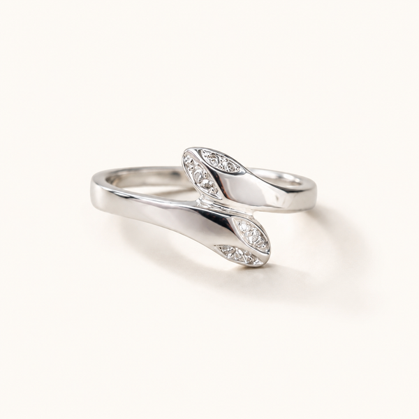 Luna Twist CZ Ring