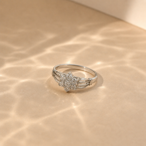 Starlight Cluster CZ Ring
