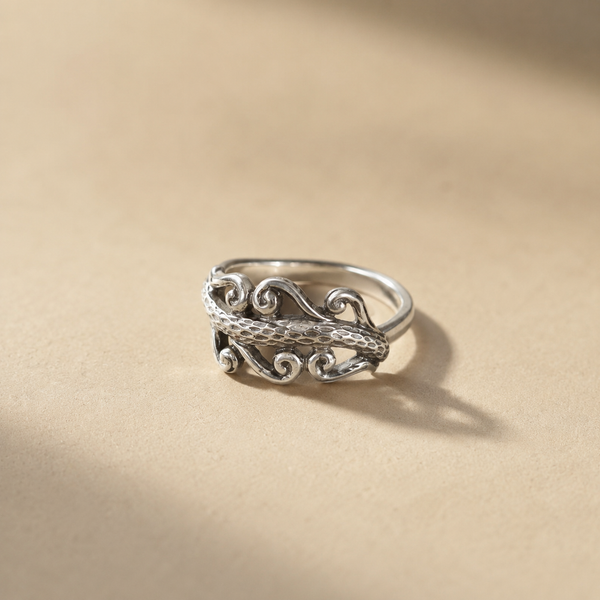 Ocean Wave Statement Ring