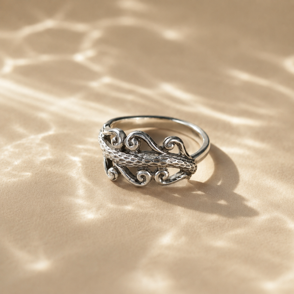 Ocean Wave Statement Ring