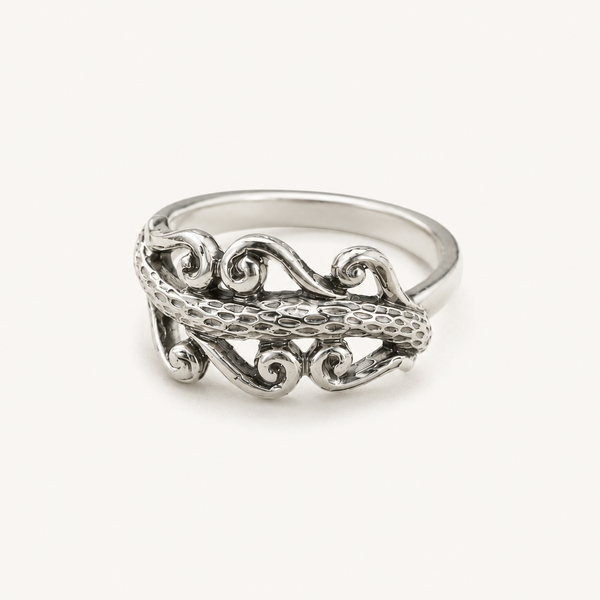 Ocean Wave Statement Ring