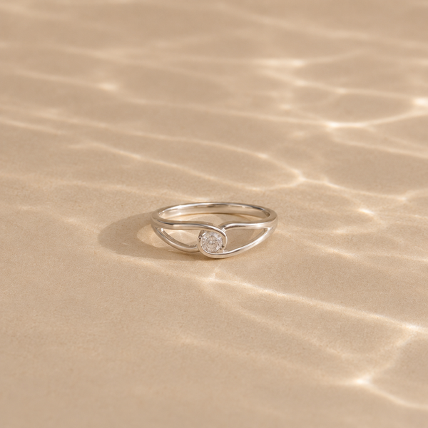 Celestial Orbit Solitaire Ring