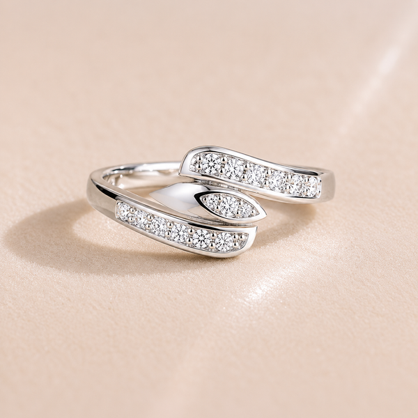 Marquise Wrap CZ Open Ring