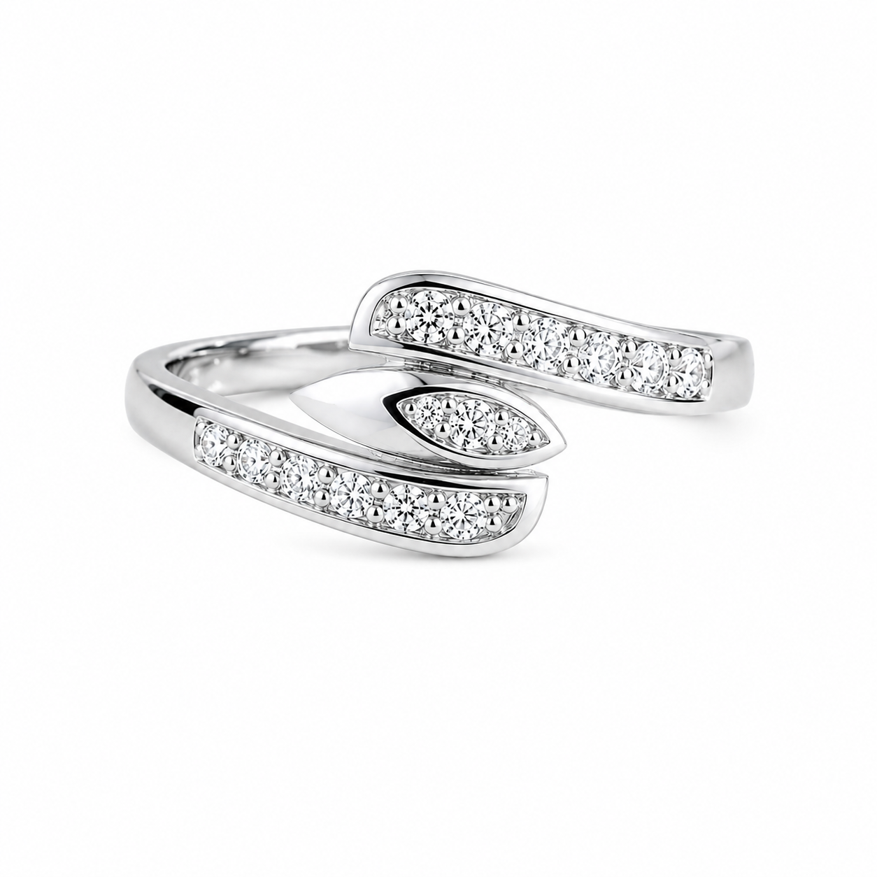 Marquise Wrap CZ Open Ring