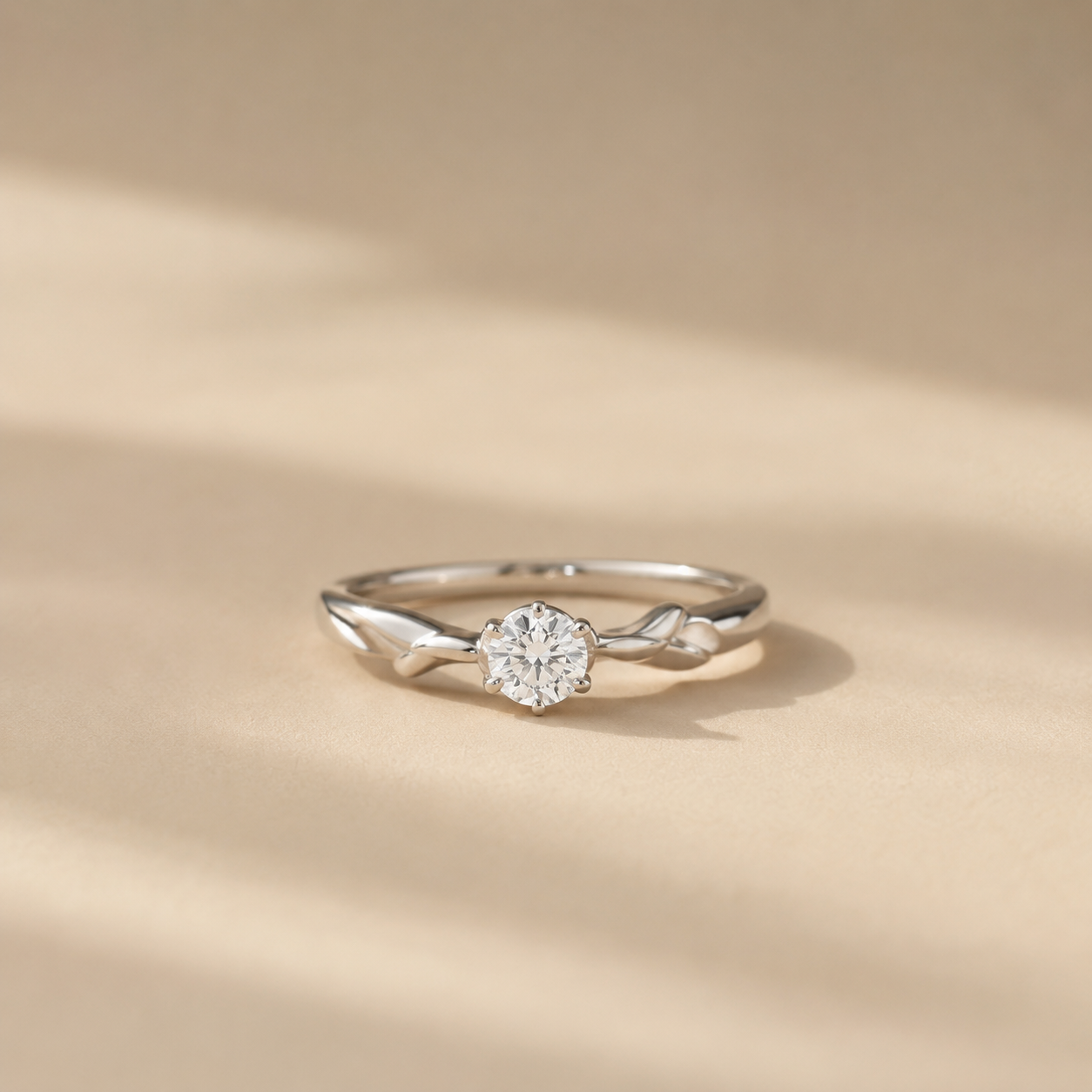 Willow Solitaire Ring