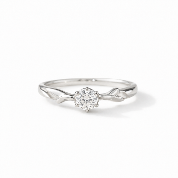 Willow Solitaire Ring