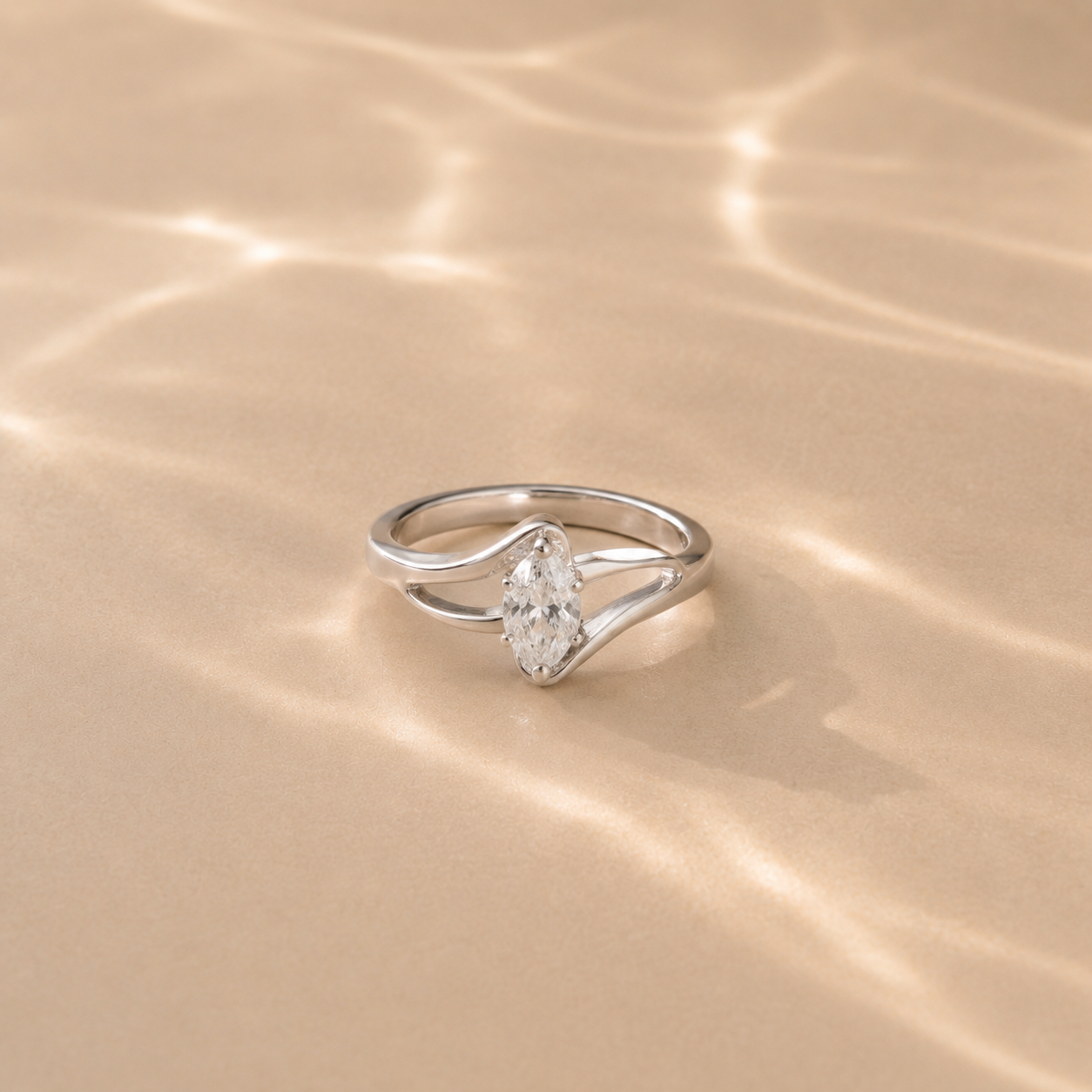 Trinity Solitaire Ring