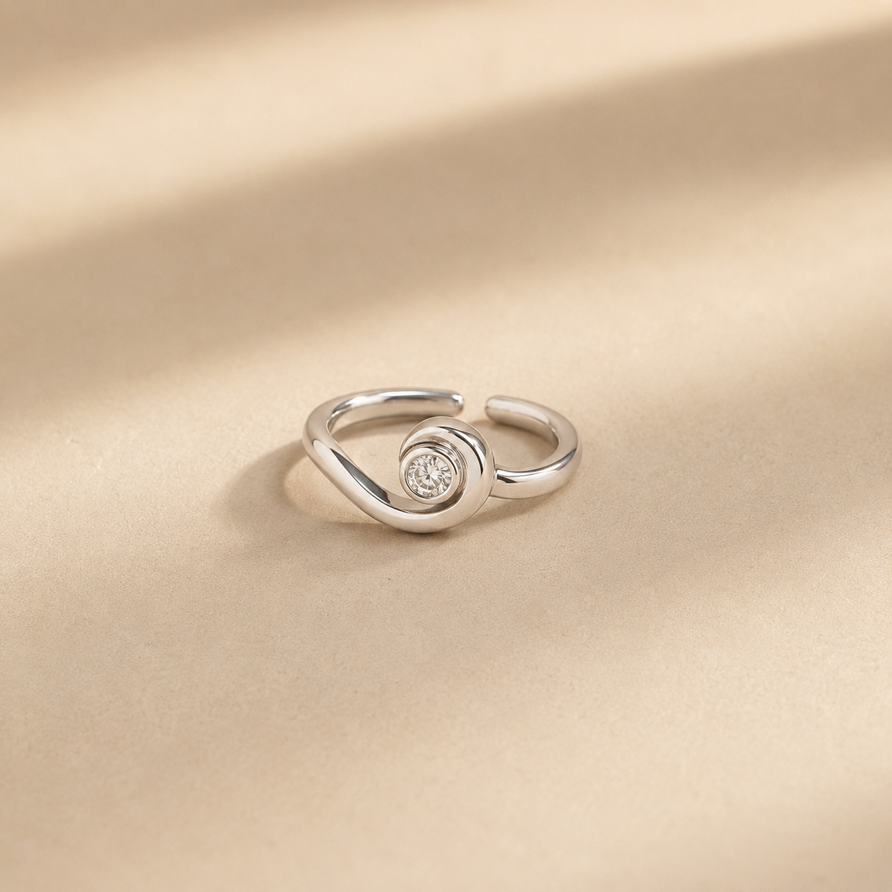 Celeste Spiral Open Ring