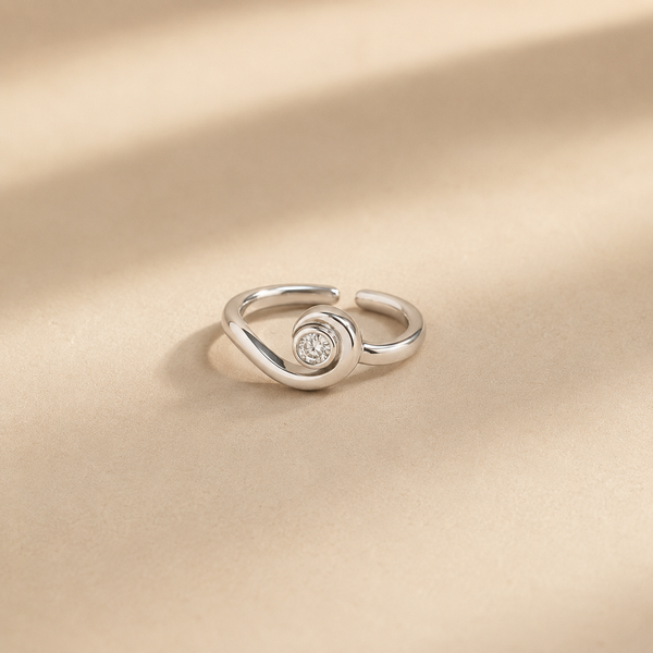 Celeste Spiral Open Ring