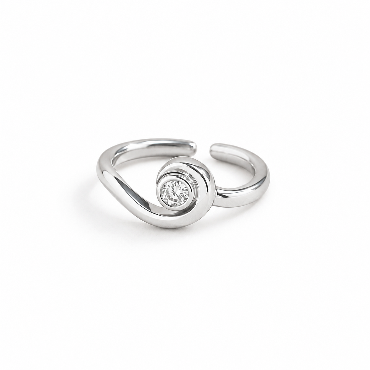 Celeste Spiral Open Ring