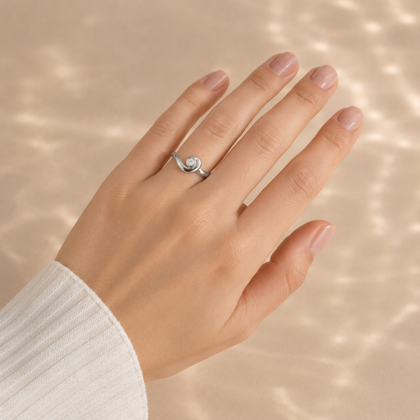 Celeste Spiral Open Ring