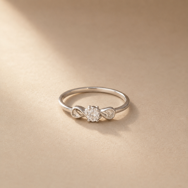 Infinity Spark Solitaire Ring