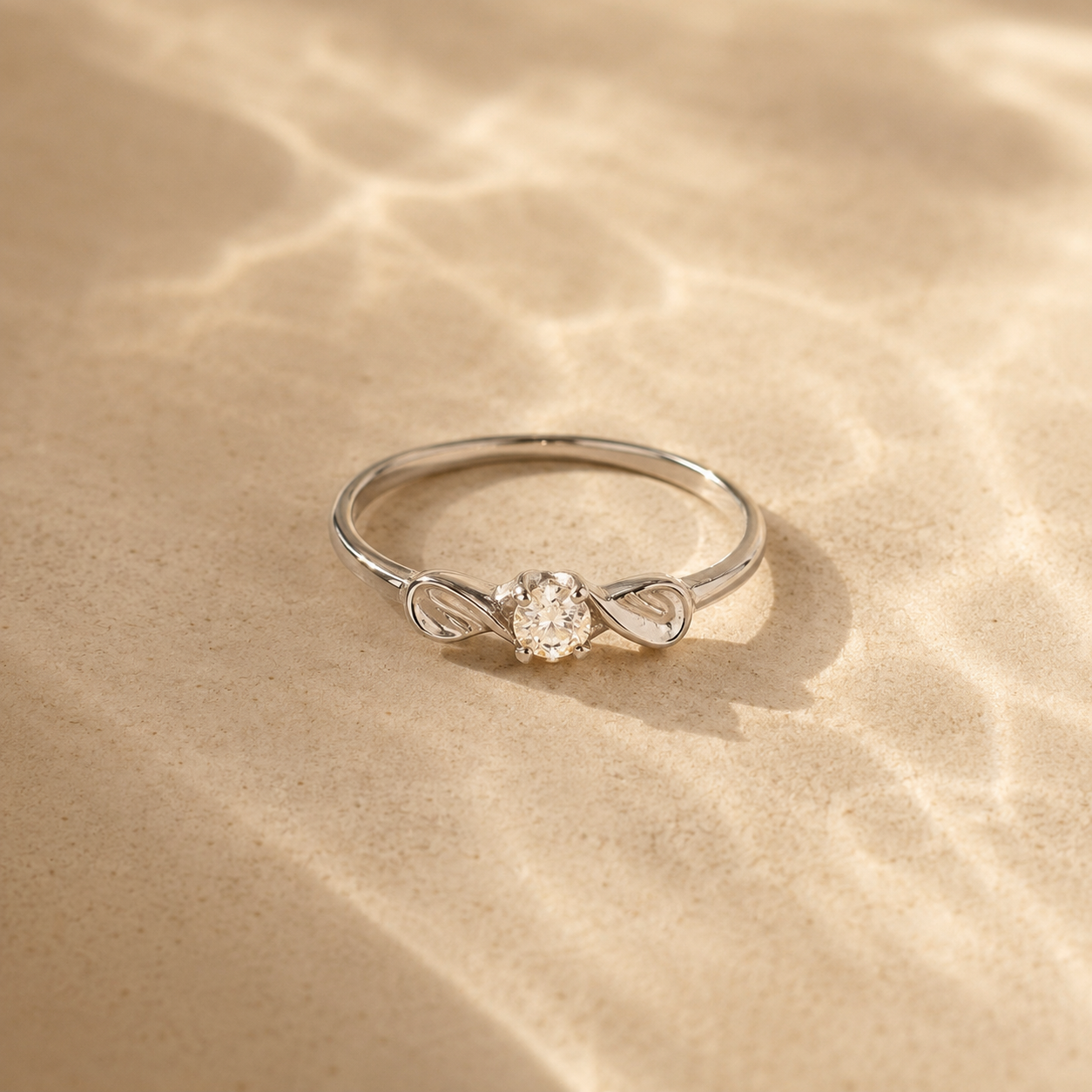 Infinity Spark Solitaire Ring