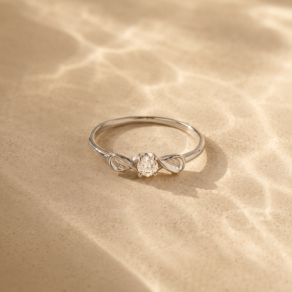 Infinity Spark Solitaire Ring