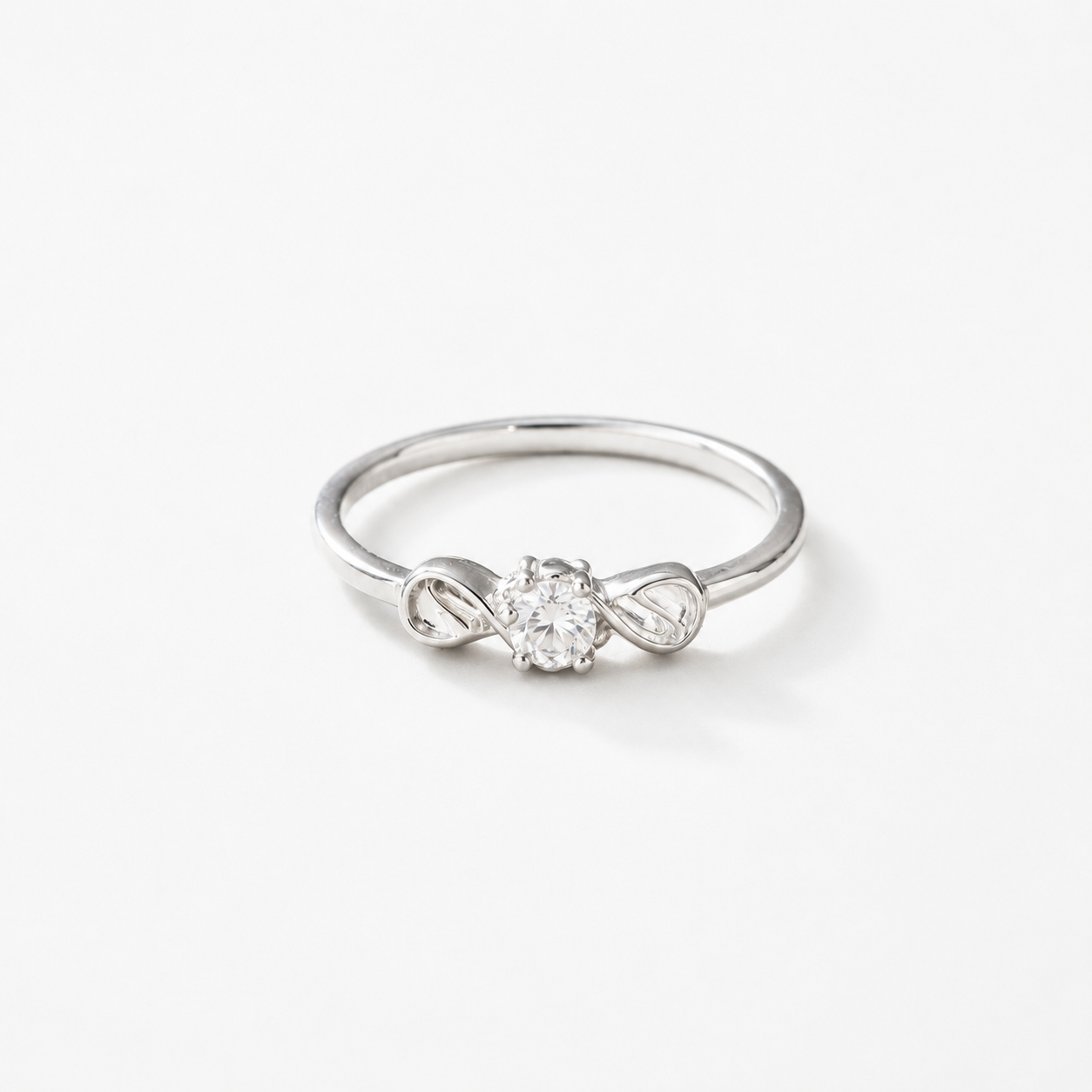 Infinity Spark Solitaire Ring