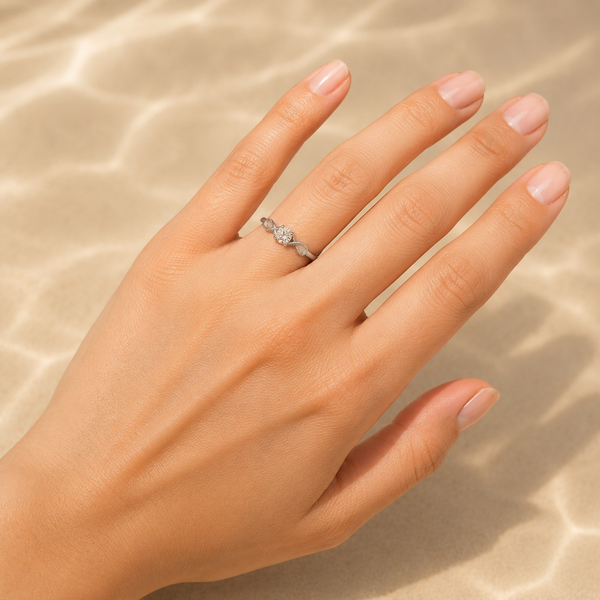 Infinity Spark Solitaire Ring