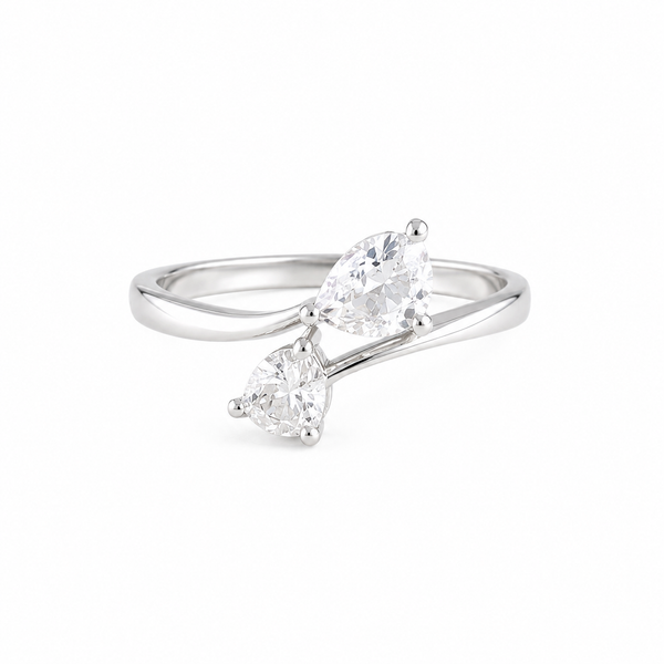 Twin Hearts Toi et Moi Ring