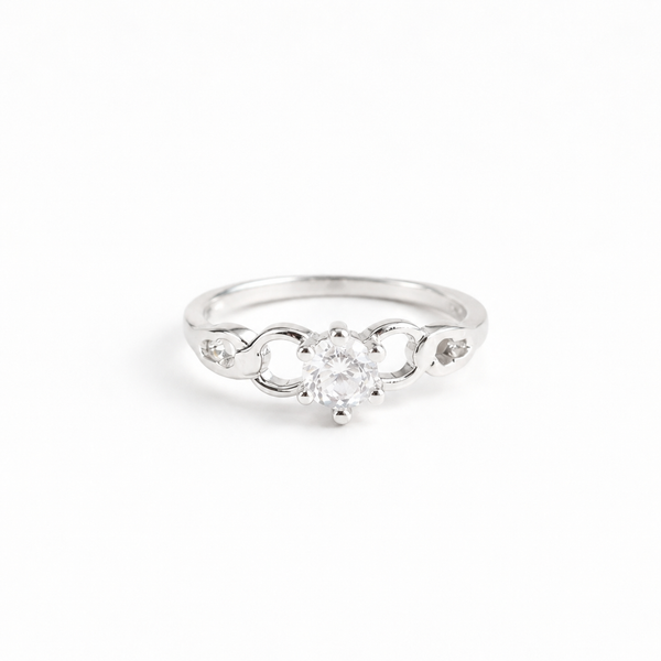 Celeste Link Solitaire Ring