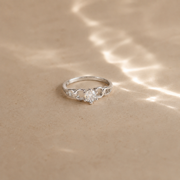 Celeste Link Solitaire Ring