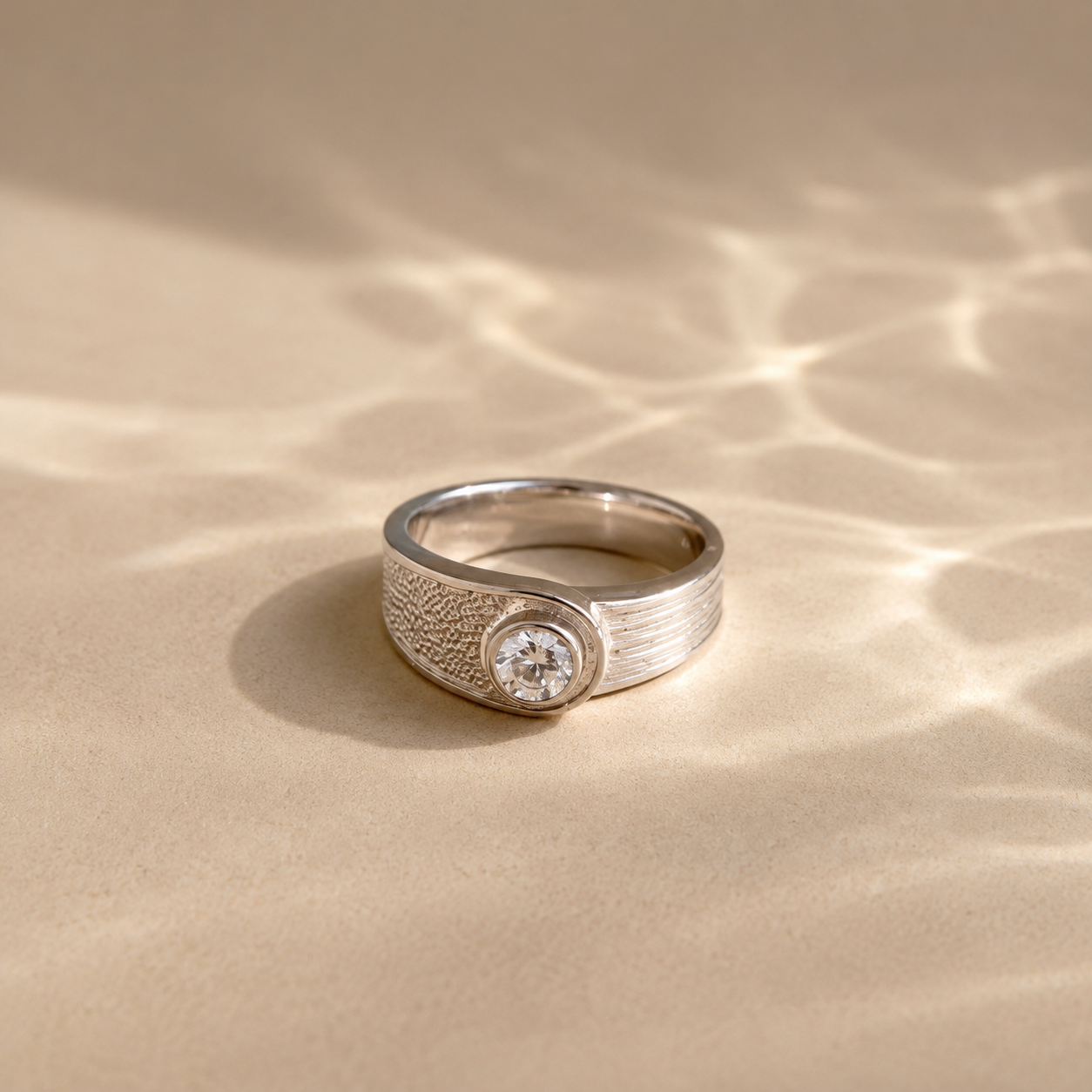 Luna Orbit CZ Ring