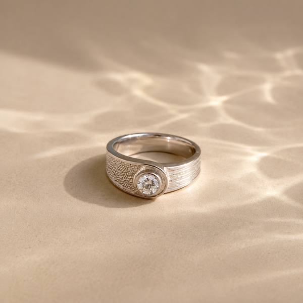 Luna Orbit CZ Ring