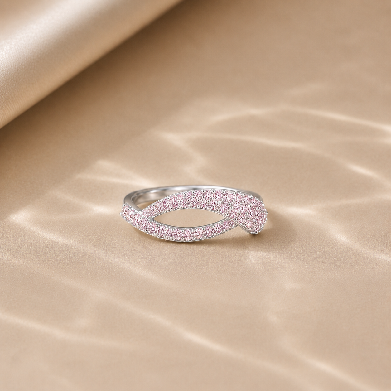 Blush Infinity Ring