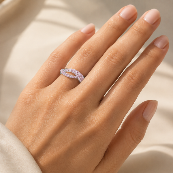 Blush Infinity Ring