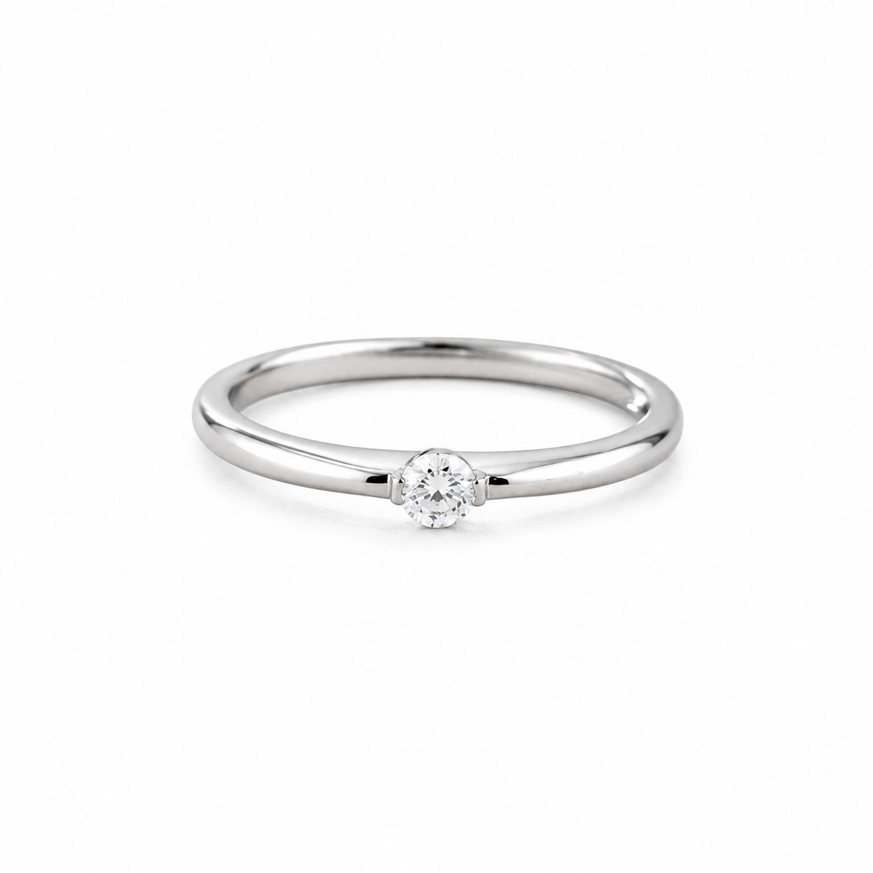 Petite Solitaire Ring