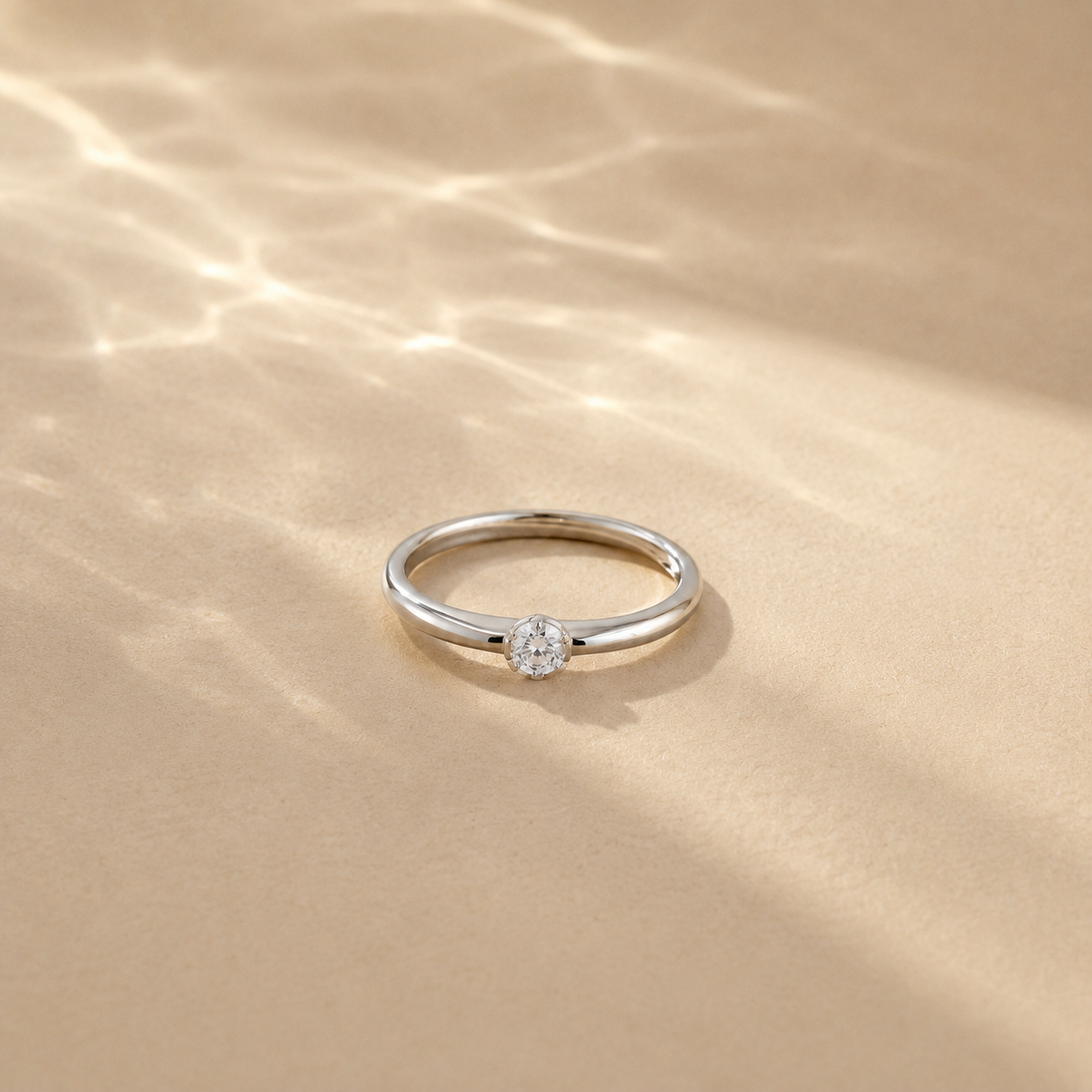 Petite Solitaire Ring