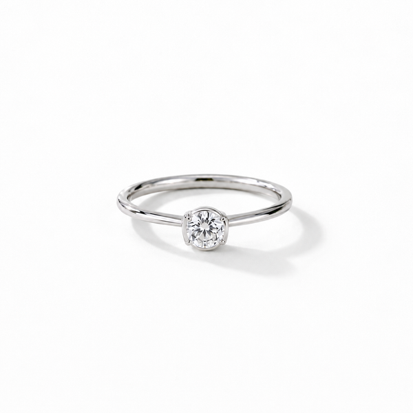 Classic Solitaire CZ Ring