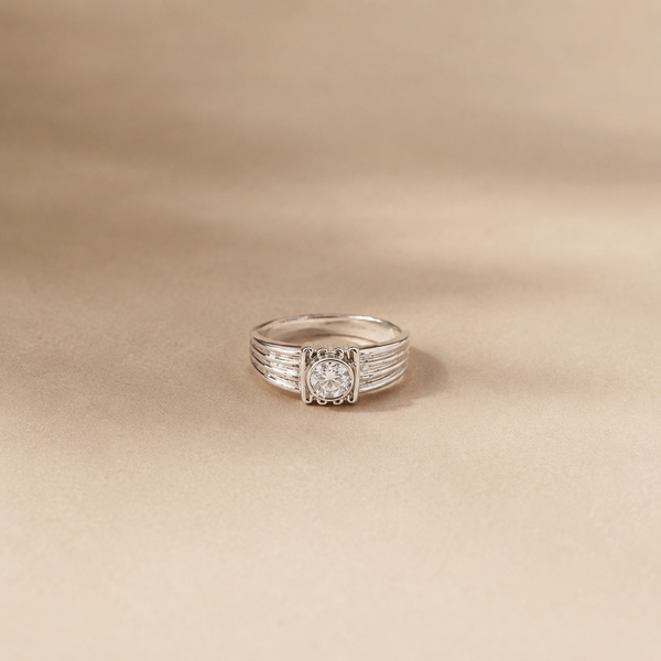 Regal Frame Solitaire Ring
