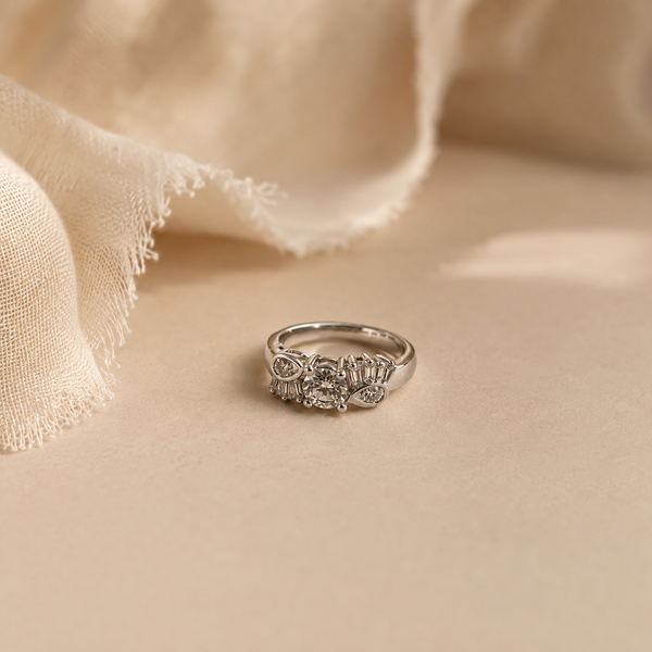 Celeste Halo Statement Ring