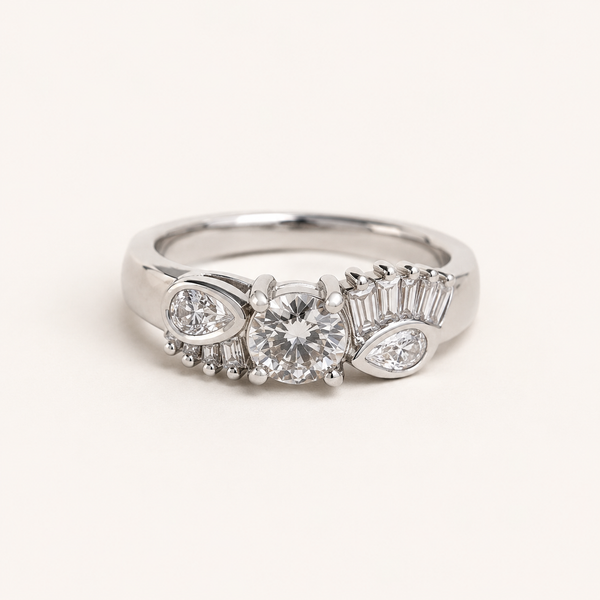 Celeste Halo Statement Ring