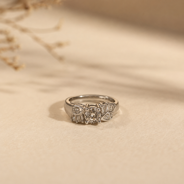 Celeste Halo Statement Ring