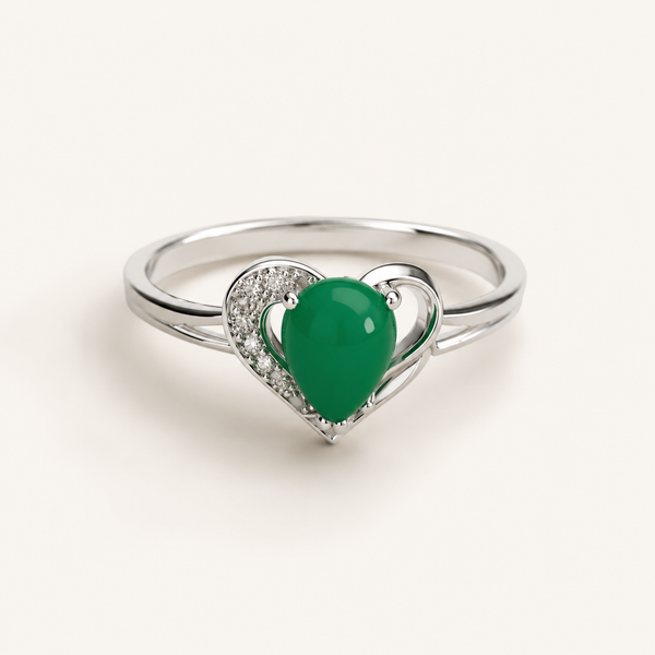 Verdelle Heart Ring