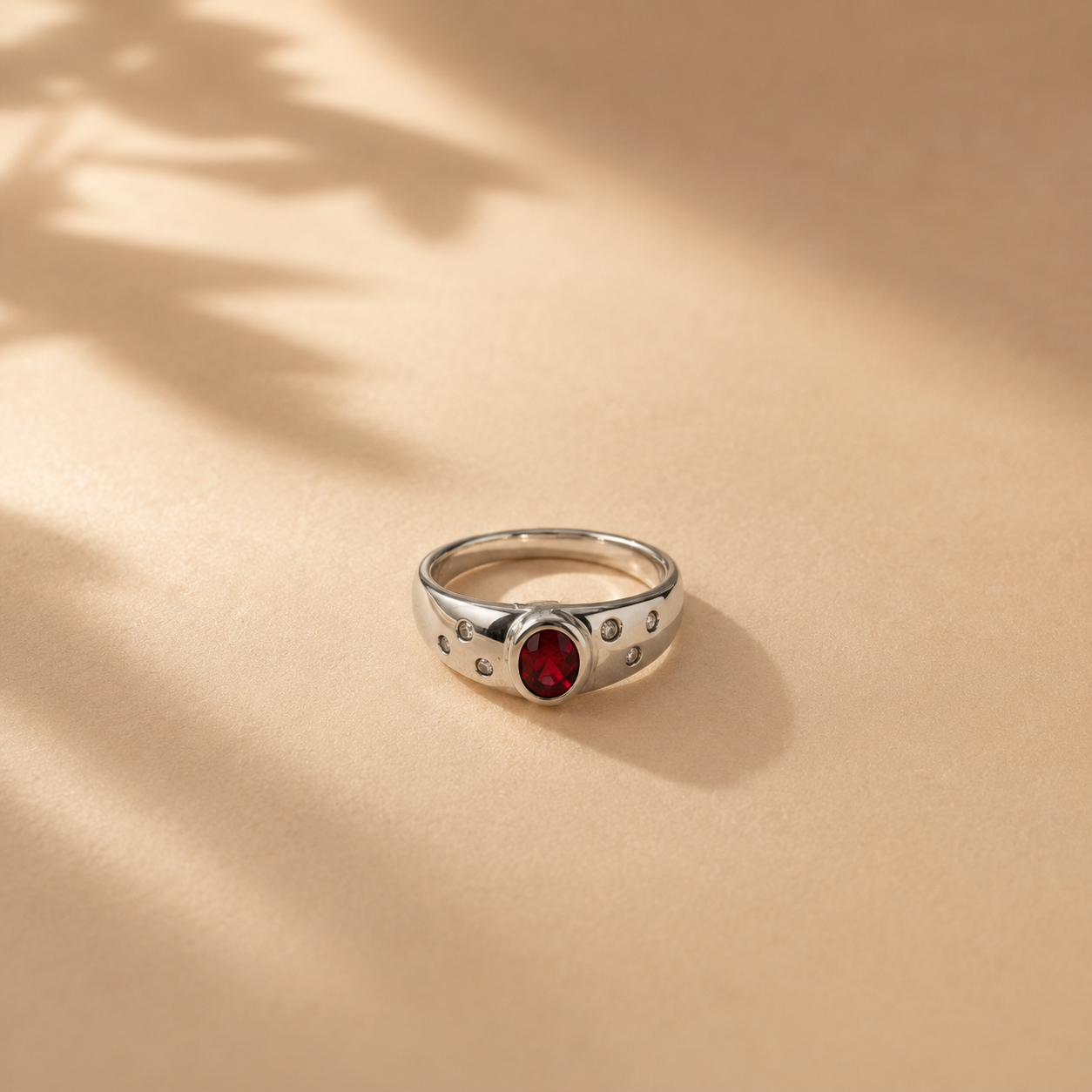 Celeste Pink CZ Statement Ring