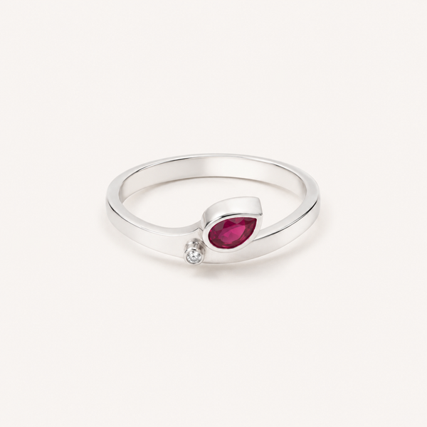 Blush Dewdrop Ring