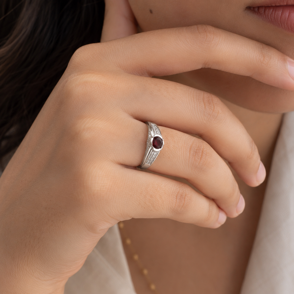 Crimson Crown Ring