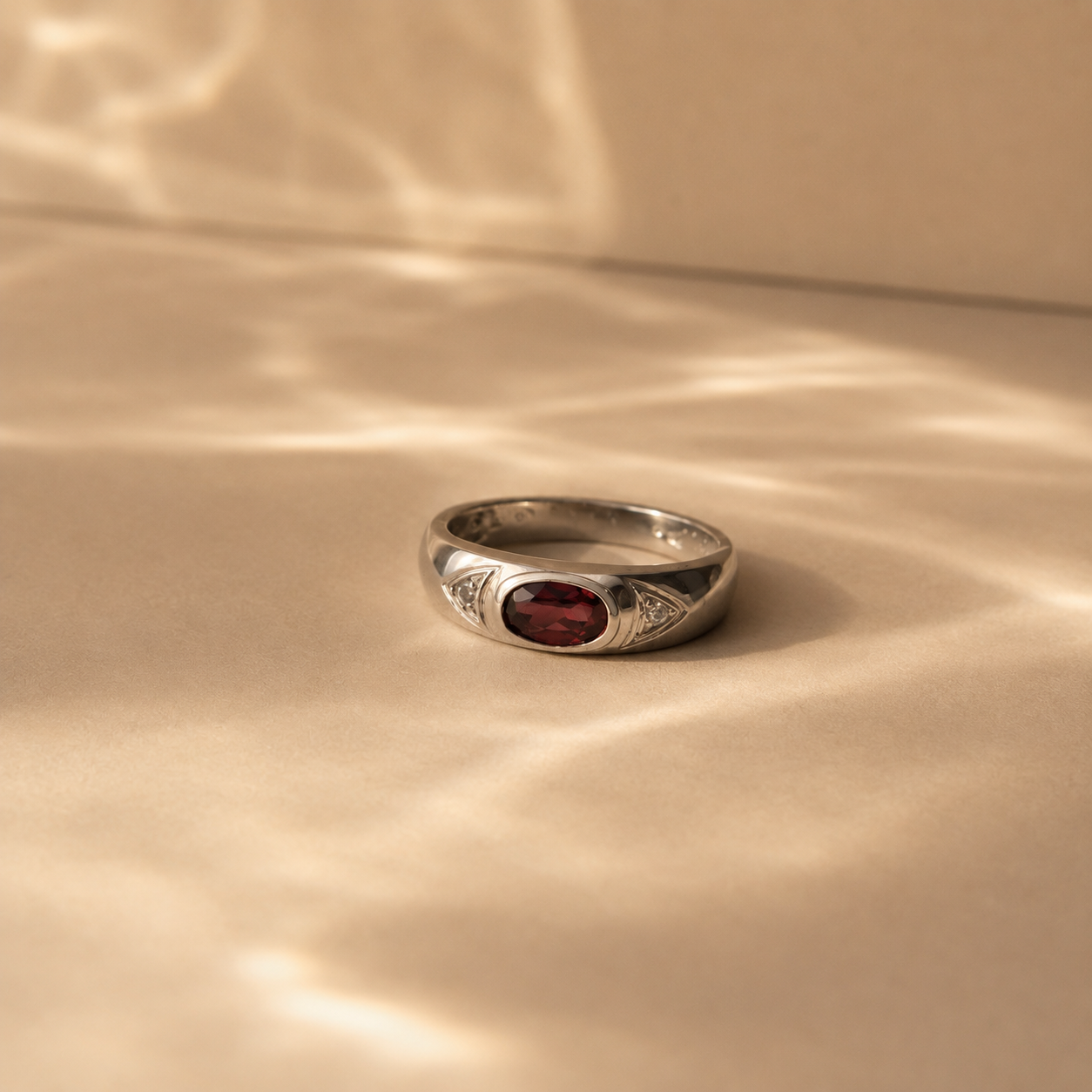 Garnet Signet Ring