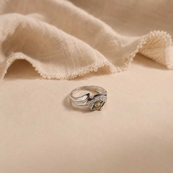 Peridot Marquise Eye Ring