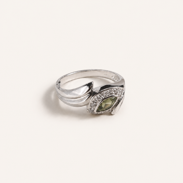 Peridot Marquise Eye Ring