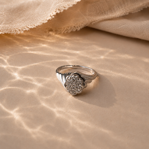 Vintage Floral Cluster Ring