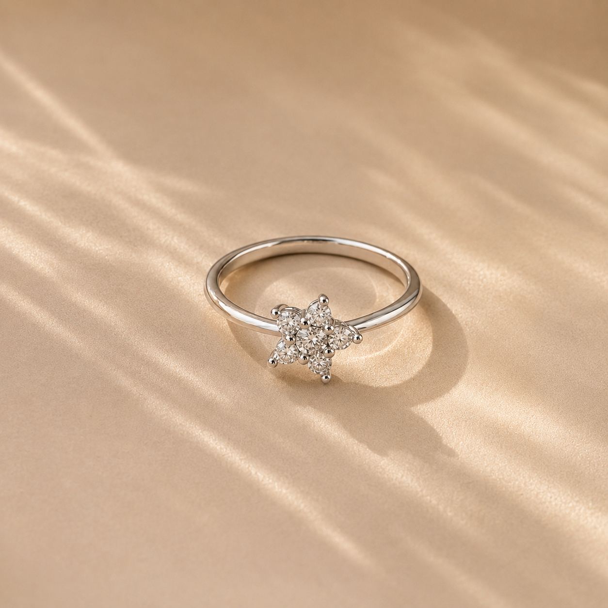 Dainty Star Cluster Ring