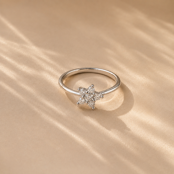 Dainty Star Cluster Ring